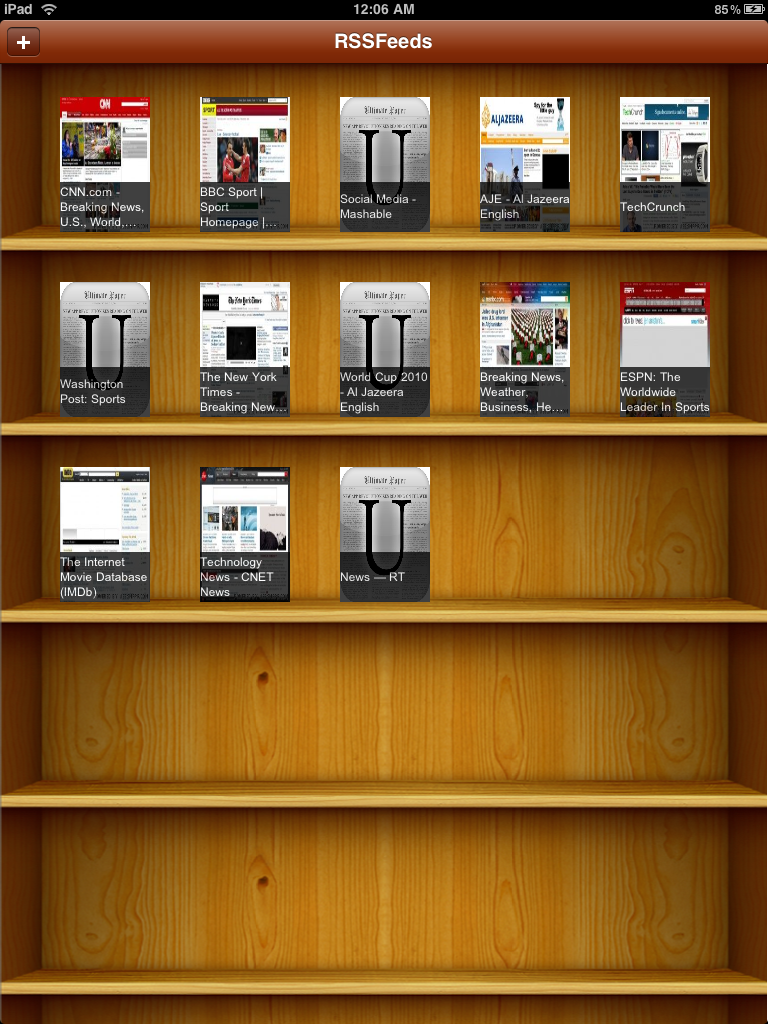 The main screen of Ultimate Paper